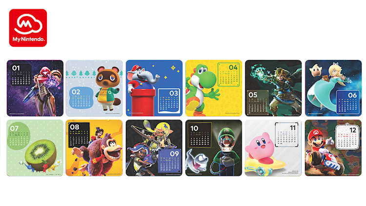 My Nintendo 2026 Desktop Calendar - Nintendo Official Site
